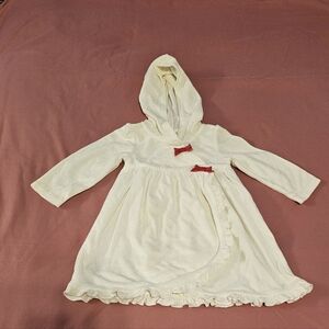 Gymboree Hoodie Robe with Pink Bows, EUC, Size 12-18 months